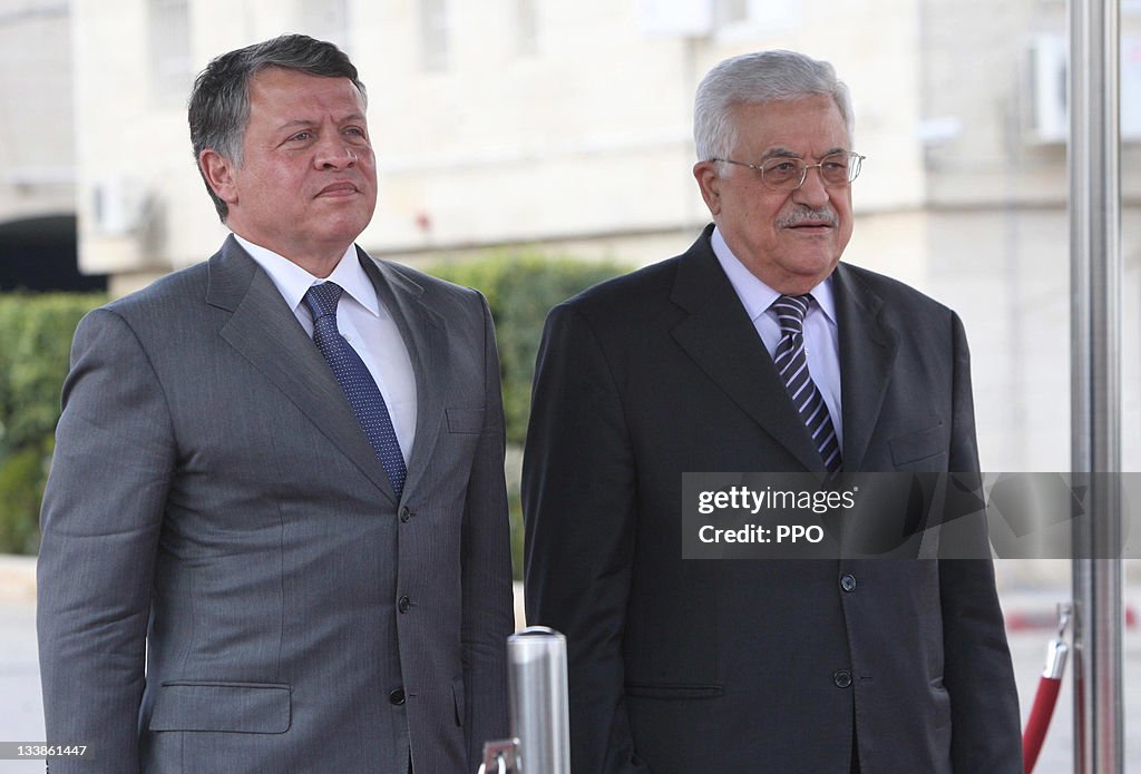 President Mahmoud Abbas Meets With Visiting King Abdullah II of Jordan