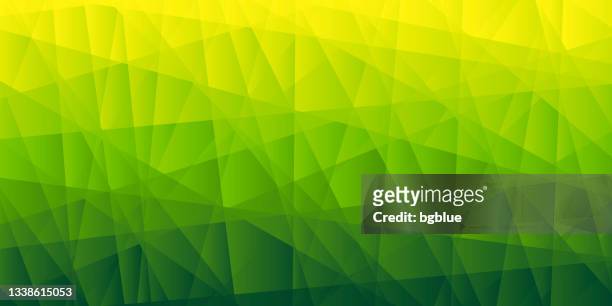 abstract geometric background - polygonal mosaic with green gradient - natural pattern vector stock illustrations