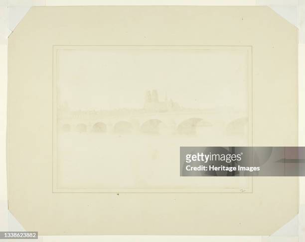 The Bridge of Orleans, June 1843. A work made of salted paper print. Artist William Henry Fox Talbot.