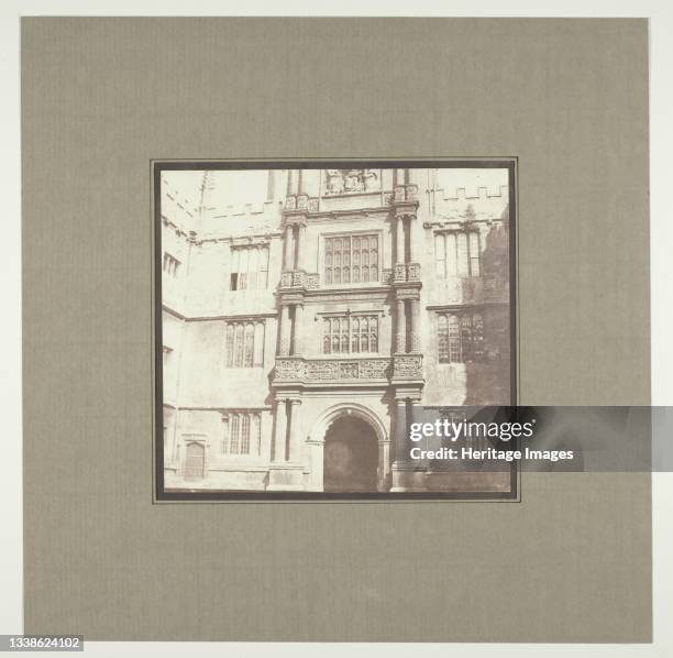 Bodleian Library, circa 1843/46. A work made of salted paper print. Artist William Henry Fox Talbot.