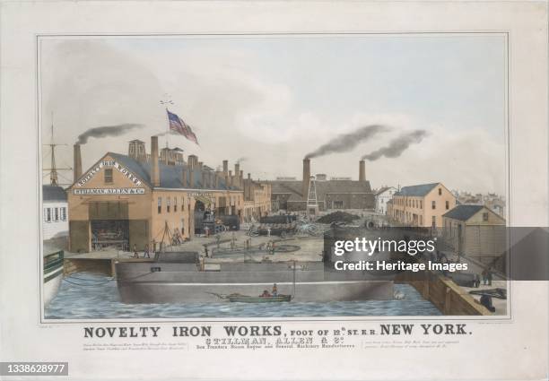 Novelty Iron works, Foot of 12th St. E.R. New York. Stillman, Allen & Co., Iron Founders, Steam Engine and General Machinery Manufacturers, 1841-44....