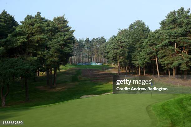 General view of the 10th hole during a preview day of The BMW PGA Championship at Wentworth Golf Club on September 06, 2021 in Virginia Water,...