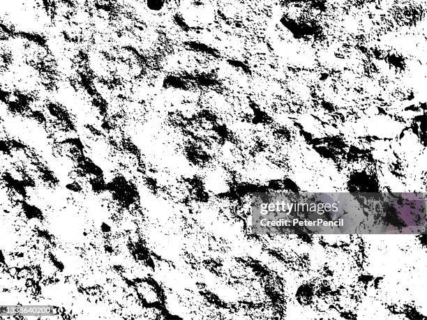 old stone concrete grunge texture. black dusty scratchy pattern. abstract grainy background. vector design artwork. textured effect. crack. - cracked asphalt stock illustrations