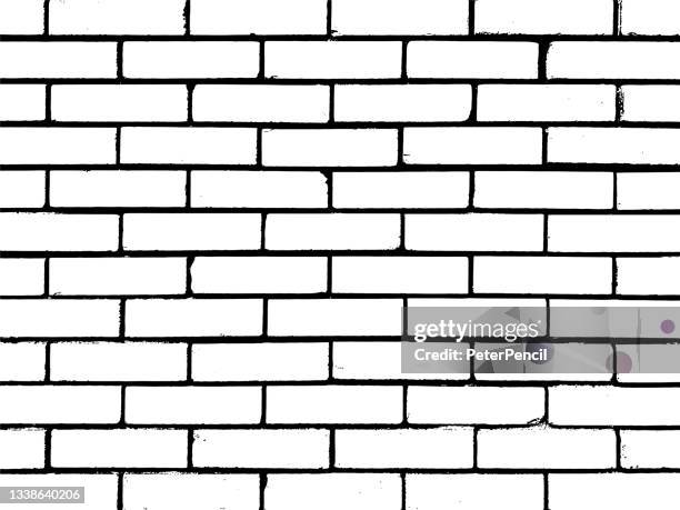 ilustrações, clipart, desenhos animados e ícones de textura grunge de concreto de parede de tijolos. black dusty scratchy pattern. fundo granulado abstrato. arte de design vetorial. efeito texturizado. fenda. - tijolo-material-de-construção