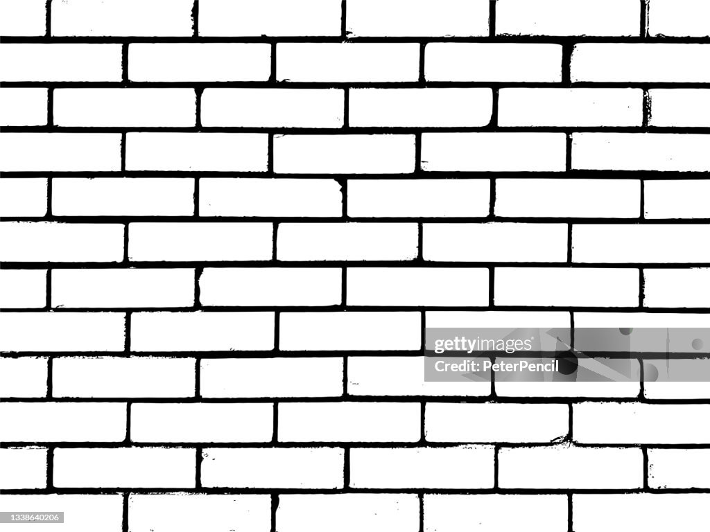 Brick Wall Concrete Grunge Texture. Black Dusty Scratchy Pattern. Abstract Grainy Background. Vector Design Artwork. Textured Effect. Crack.