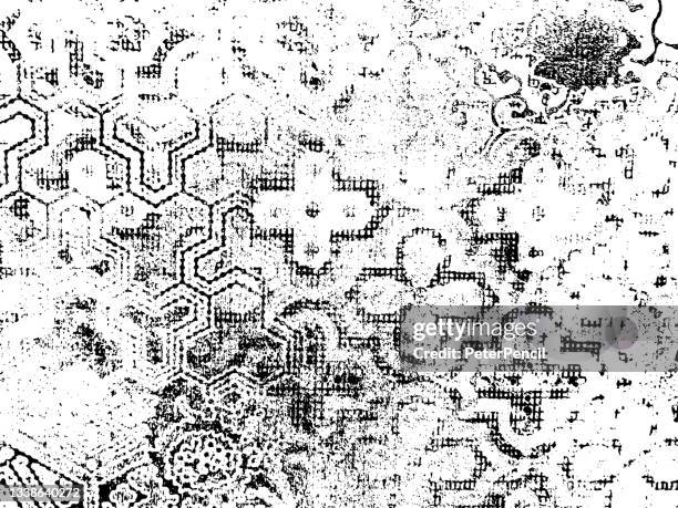 pattern texture. black dusty scratchy pattern. abstract grainy background. vector design artwork. textured effect. crack. - metall 幅插畫檔、美工圖案、卡通及圖標