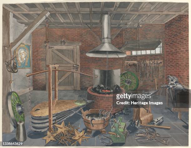 Blacksmith Shop, 1935/1942. Artist Perkins Harnly.