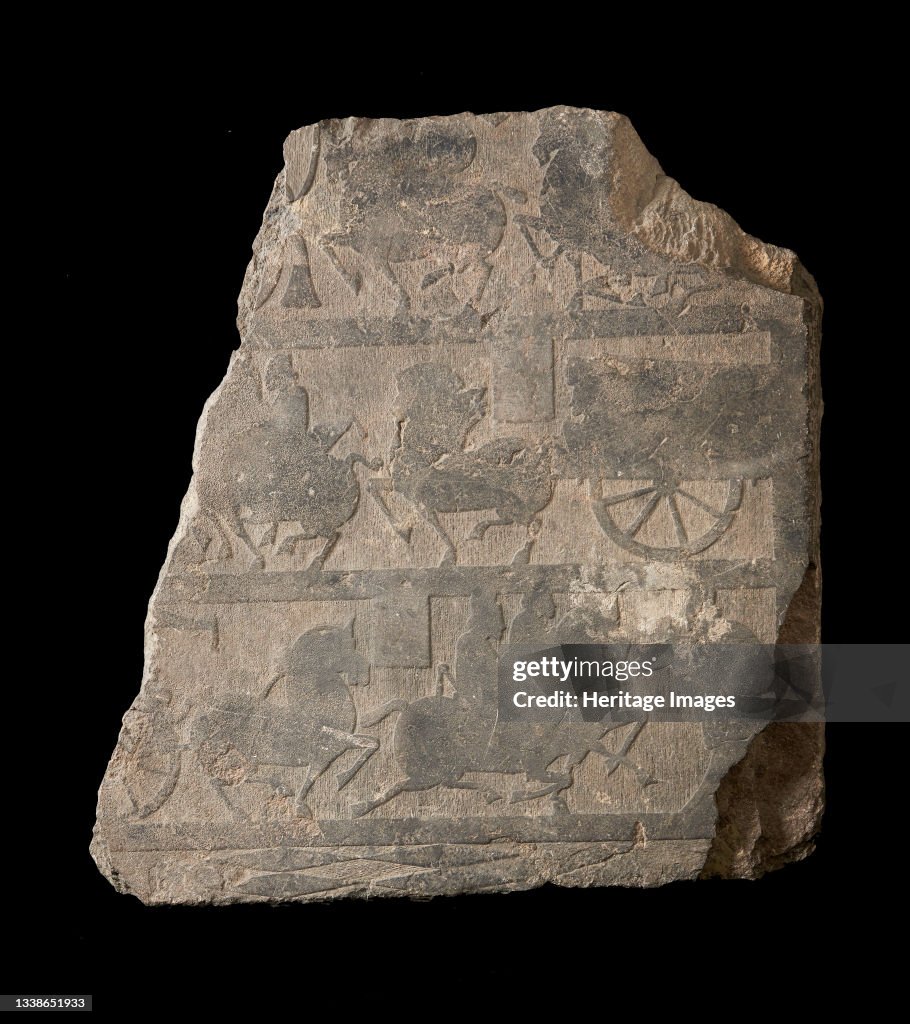 Slab In Low Relief From Mortuary Chamber...