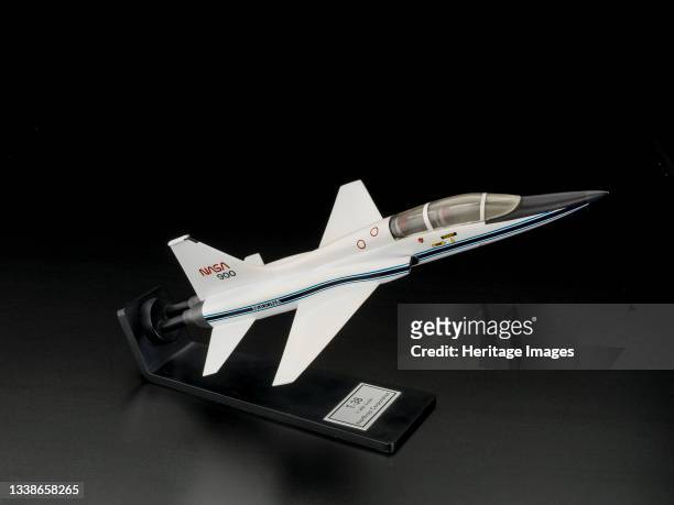 Model, T-38 Training Aircraft, 1980s. This scale 1:40 Northrop T-38 training jet model belonged to American astronaut and physicist Dr. Sally K....