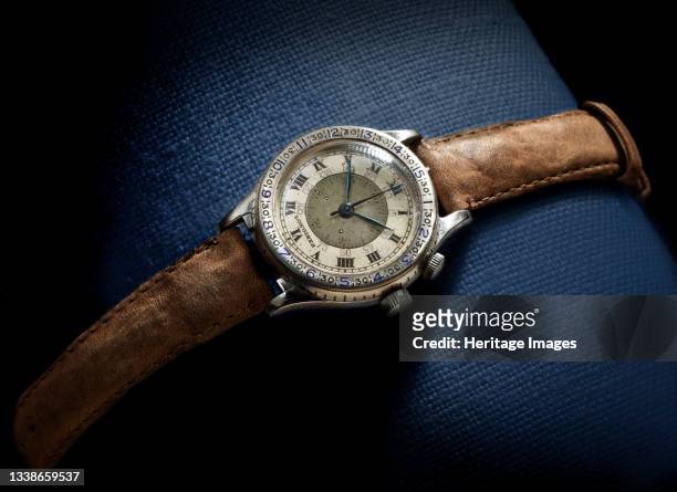 Hour Angle wristwatch, circa 1927. On 20-21 May 1927, Charles Lindbergh literally flew into history when he crossed the Atlantic Ocean in his Ryan...