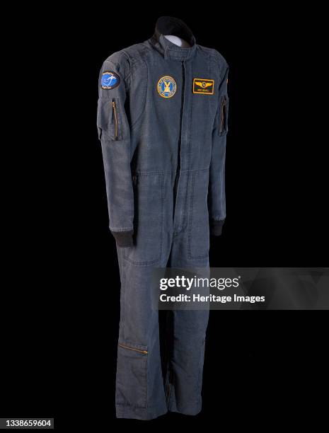 Suit worn by Mike Melvill aboard SpaceShipOne, 2004. Test pilot Mike Melvill wore this suit on June 21 during the first privately funded spaceflight...