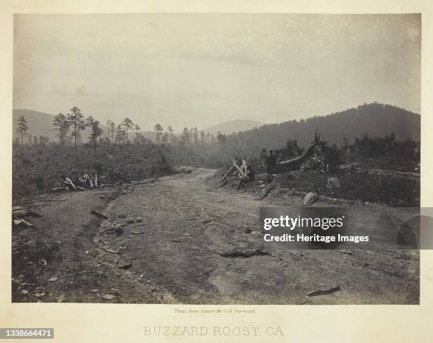 Buzzard Roost, GA, 1866. Albumen print, plate 18 from the album 'Photographic Views of the Sherman Campaign' . Artist George N. Barnard.