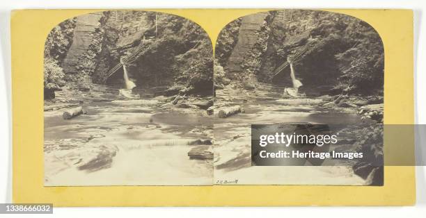 View in Freers, Glen of Watkins, N.Y., 1860/65. A work made of albumen print, stereo. Artist J. Circa Burritt.