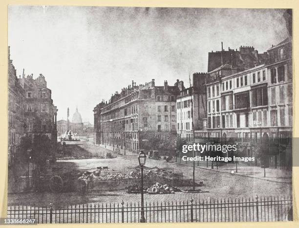 Rue Royale et Restes des Barricades de 1848 printed 1965. [Rue Royale and remains of barricades]. Gelatin silver print, no. 12 from the portfolio...