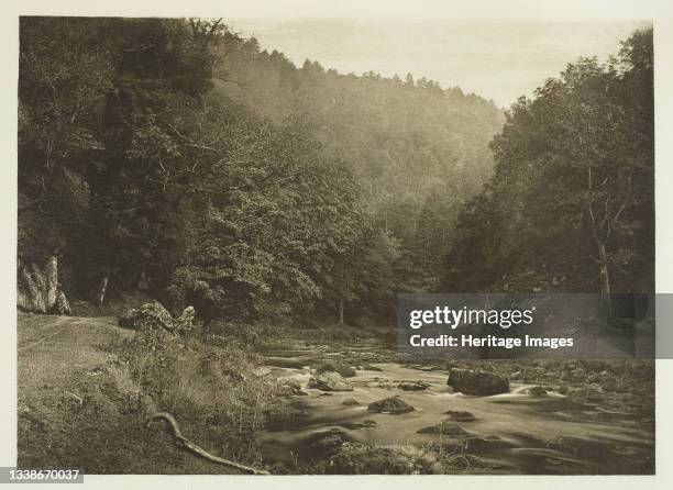 In Dove Dale , 1880s. A work made of photogravure, plate xl from the album 'the compleat angler or the contemplative man's recreation, volume ii' ;...