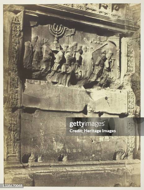 The Arch of Titus 1855. A work made of albumen silver print. Artist Robert MacPherson.