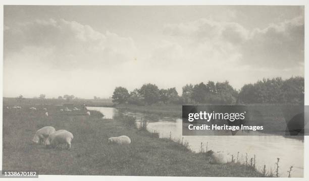 On the River Bure, 1886. A work made of platinum print, frontispiece from the album 'life and landscape on the norfolk broads' ; edition of 200....