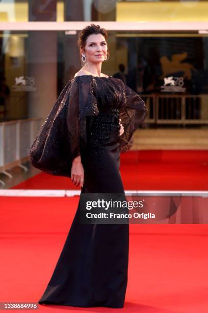 Maria Pia Calzone attends the red carpet of the "Kineo Prize" during the 78th Venice International Film Festival on September 05, 2021 in Venice,...