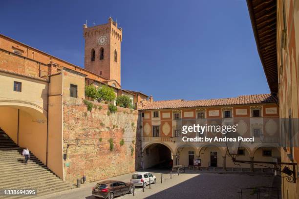 bishop's sanctuary, san miniato , tuscany, italy - san miniato stockfoto's en -beelden