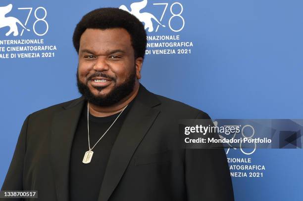 American actor Craig Robinson at the 78 Venice International Film Festival 2021. Mona Lisa And The Blood Moon Photocall. Venice , September 5th, 2021