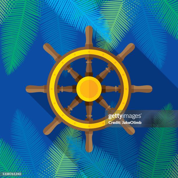 helm icon 2 - ship captain stock illustrations
