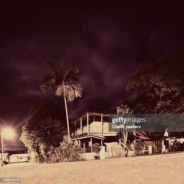 caribbean night - port antonio jamaica stock pictures, royalty-free photos & images