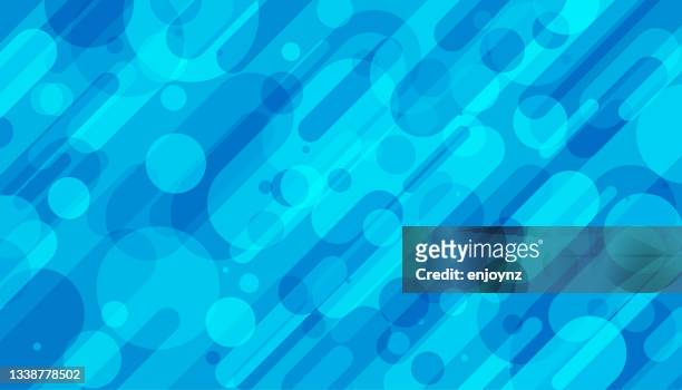 abstrakte blaue formen muster hintergrund - fun background stock-grafiken, -clipart, -cartoons und -symbole