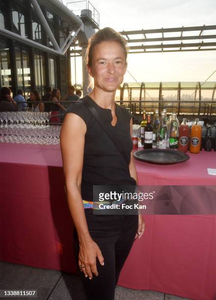 Gallerist Magda Danysz attends Georgia O'Keeffee Exhibition at Centre Pompidou on September 06, 2021 in Paris, France.