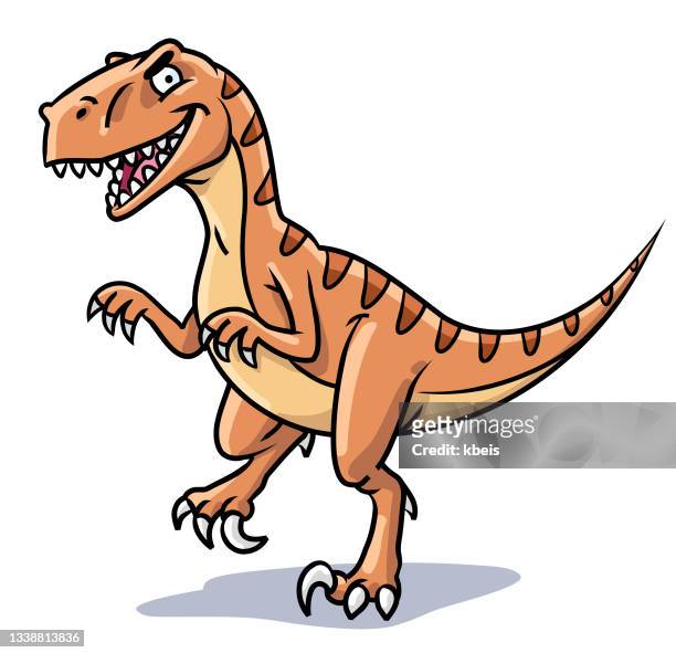 dinosaurier- velociraptor - velociraptor stock-grafiken, -clipart, -cartoons und -symbole