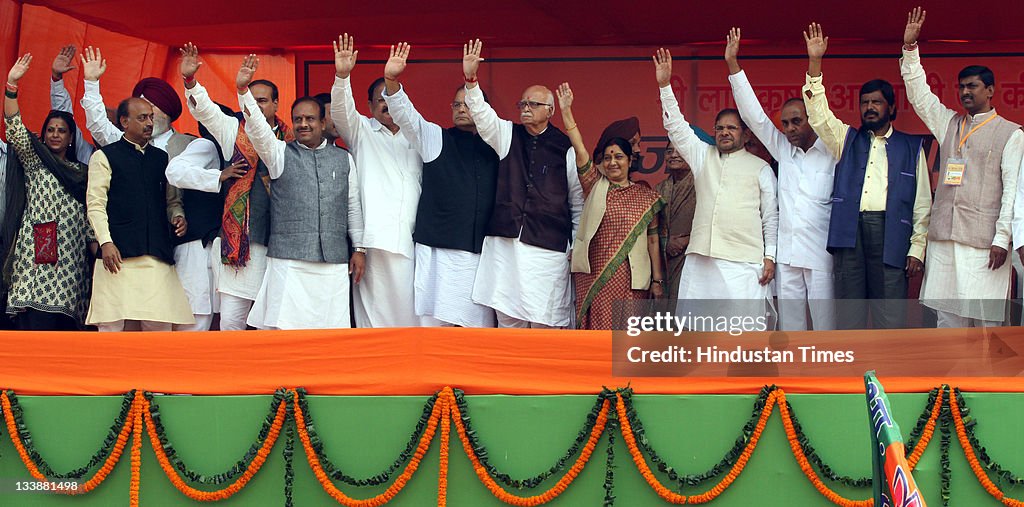 End Of Senior BJP Leader L K Advani's Jan Chetna Yatra