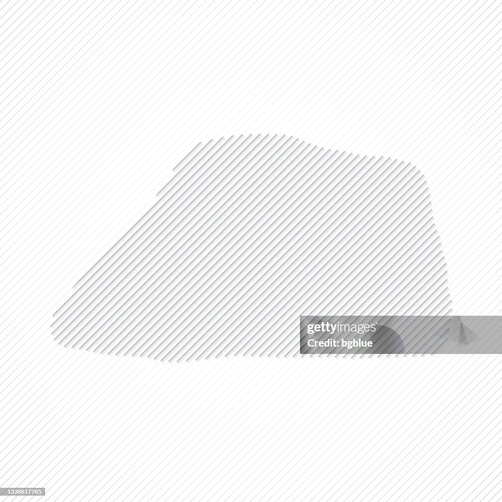 Jarvis Island map designed with lines on white background