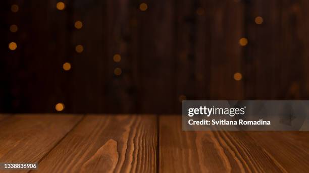 dark wooden background - table surface fotografías e imágenes de stock