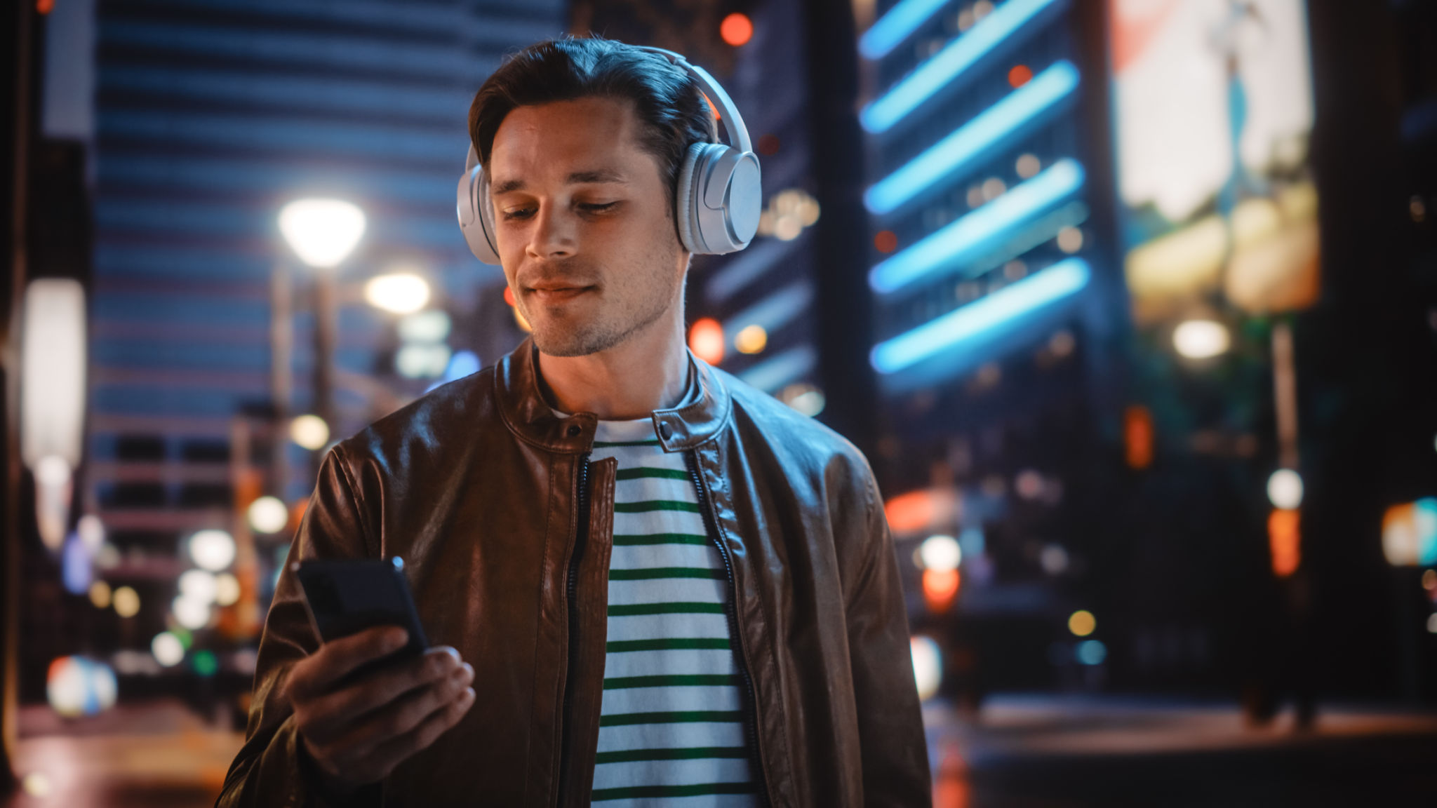 people listening music