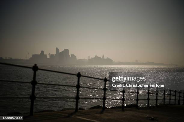 General view of the Liverpool skyline and the River Mersey on September 07, 2021 in Liverpool, United Kingdom.