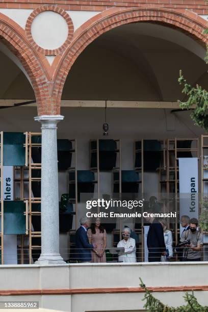 Crown Princess Mary of Denmark visits the installations of various Danish companies at Museo nazionale della scienza e della tecnologia “Leonardo Da...