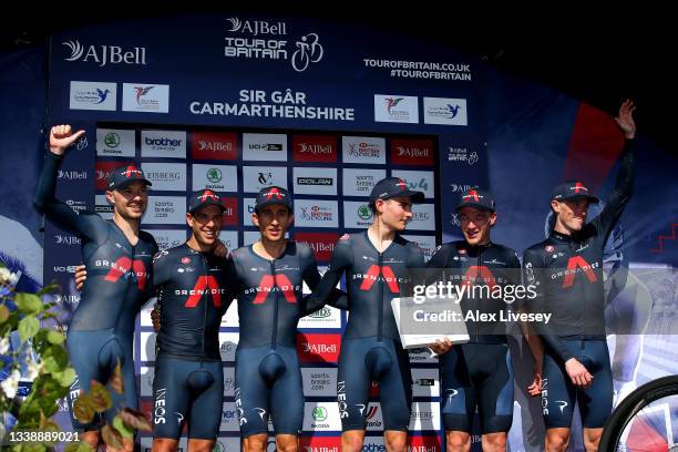 Owain Doull of United Kingdom, Richie Porte of Australia, Michal Kwiatkowski of Poland, Carlos Cano Rodriguez of Spain, Ethan Hayter of United...