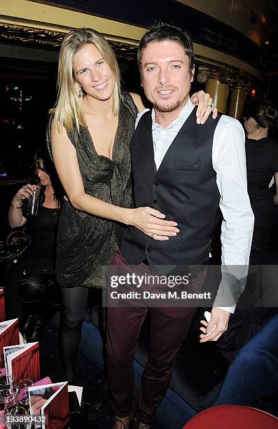 Clare Strowger and Darren Strowger attend The Hoping Variety Show: A Benefit Evening For Palestinian Refugee Children at Cafe de Paris on November...