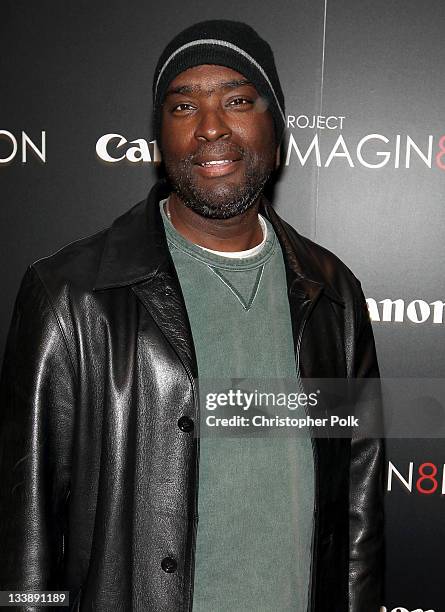 Writer Antwone Fisher attends the premiere of "When You Find Me" inspired by Canon's "Project Imagin8ion" held at the Creative Artists Agency on...