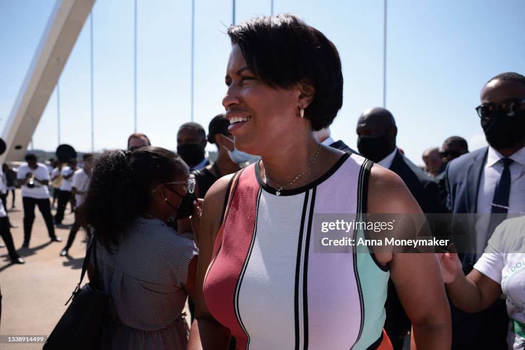 Ribbon Cutting Ceremony Held Marking Completion Of Frederick Douglass Memorial Bridge Project In D.C.