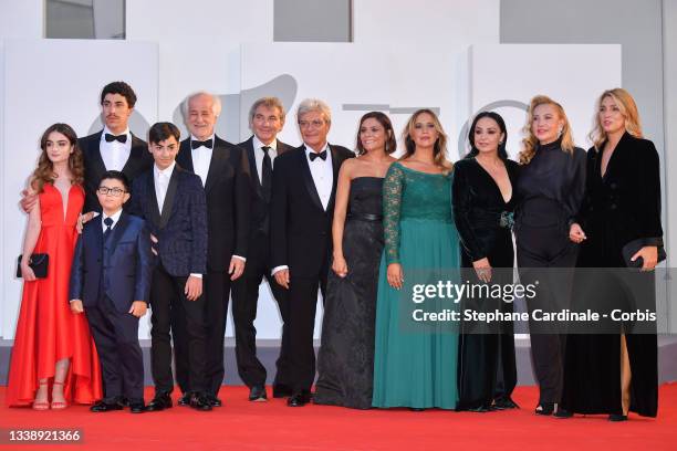 Marzia Onorato, Salvatore Battista, Eduardo Scarpetta, Alessandro Manna, Toni Servillo, Nicola Giuliano, director Mario Martone, Antonia Truppo, a...