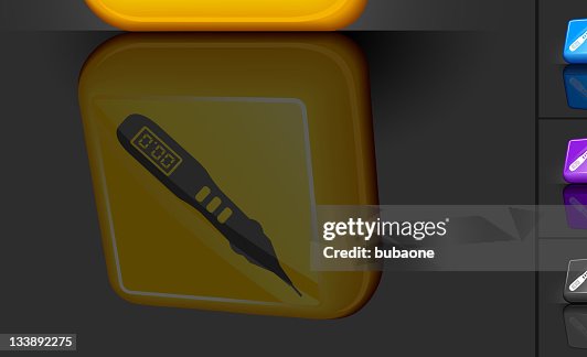 Electric current meter 3D button design Electric current meter 3D button design