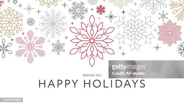 christmas snowflake background. invitation - holiday stock illustrations