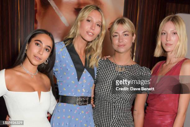 Roxy Marrone, Princess Maria-Olympia of Greece and Denmark, Alexia Mavroleon and Ella Richards attend the launch of Olympia of Greece & The Organic...