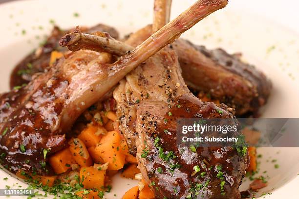 lamb chops - loin stock pictures, royalty-free photos & images