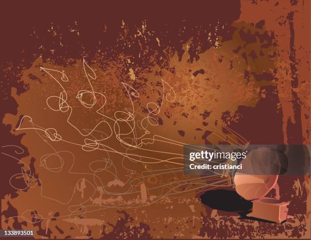 musical background - deck background stock illustrations