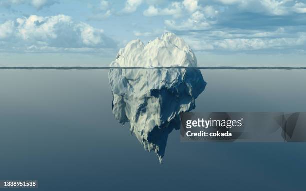iceberg - tip of the iceberg stockfoto's en -beelden