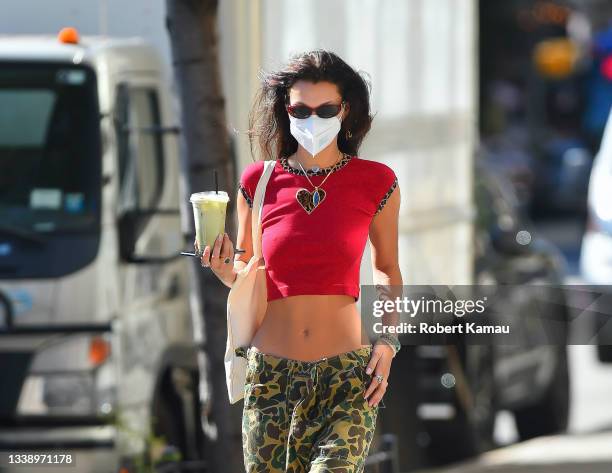 Bella Hadid seen out and about in Manhattan on September 07, 2021 in New York City.