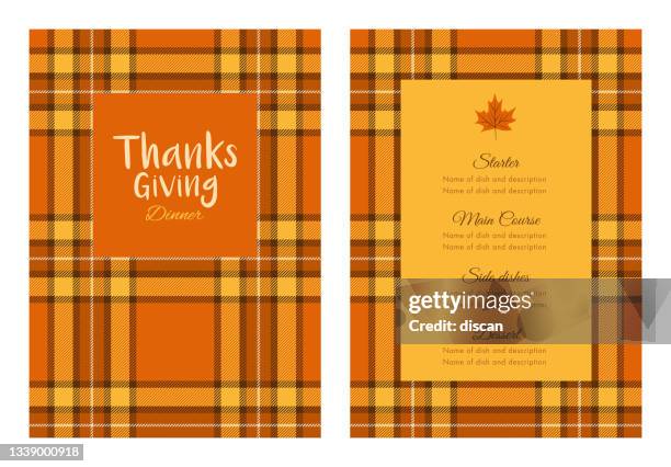 thanksgiving dinner invitation template. - thanksgiving vector stock illustrations