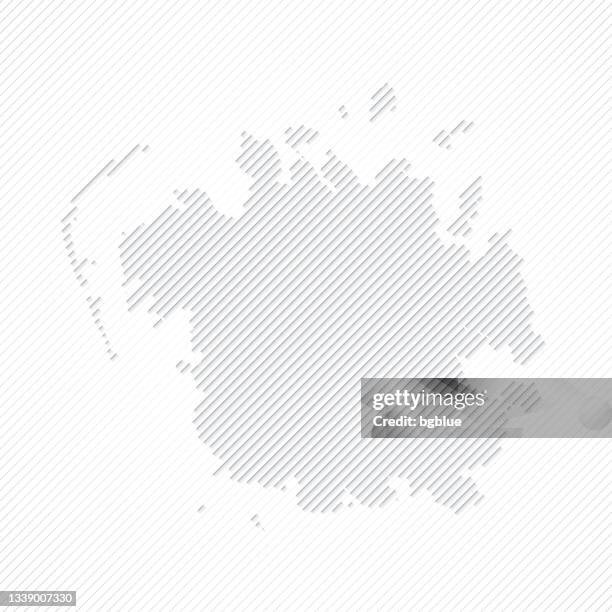 micronesia map designed with lines on white background - pohnpei stock illustrations