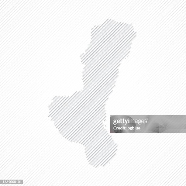 negros map designed with lines on white background - negros occidental stock illustrations